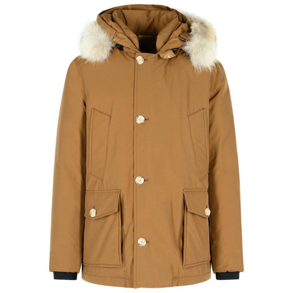 Woolrich John Rich & Bros 'Arctic' Brown Cotton Blend Parka Men